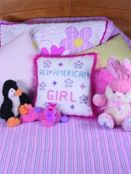 (image for) Learn to Stitch All American Girl Pillow
